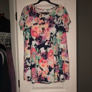 Christian Caliendo floral mini dress
